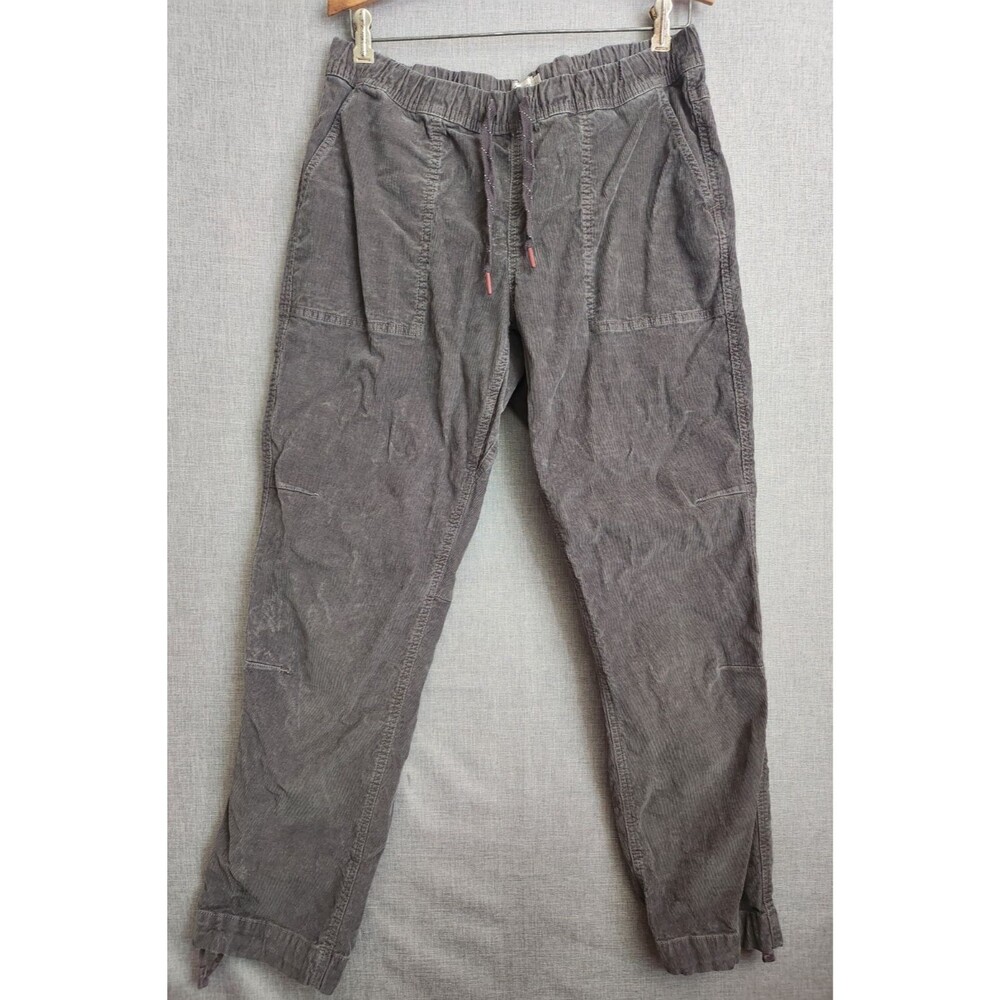 Alpine Design Gray Corduroy Pull On Pants Large L Hiking Outdoors Utilitarian